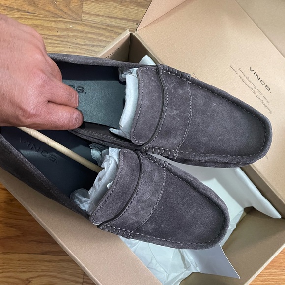 Vince Daly Smokegrey Loafers Sz 10.5